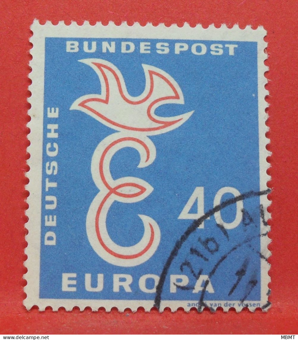 N°186 - 40 Pfennig - Année 1958 - Timbre Oblitéré Allemagne Bundespost - - Gebraucht