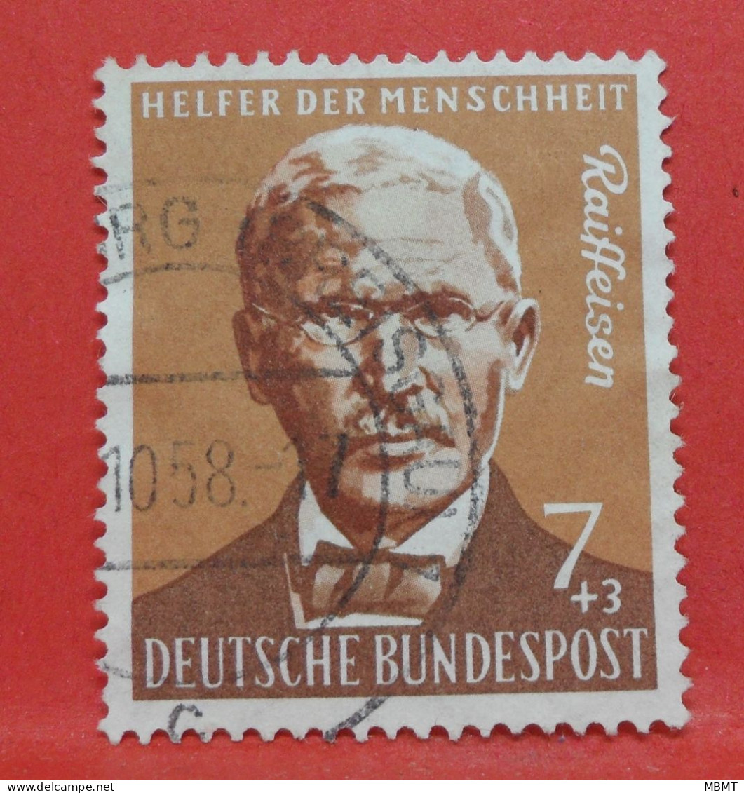 N°187 - 7+3 Pfennig - Année 1958 - Timbre Oblitéré Allemagne Bundespost - - Gebraucht