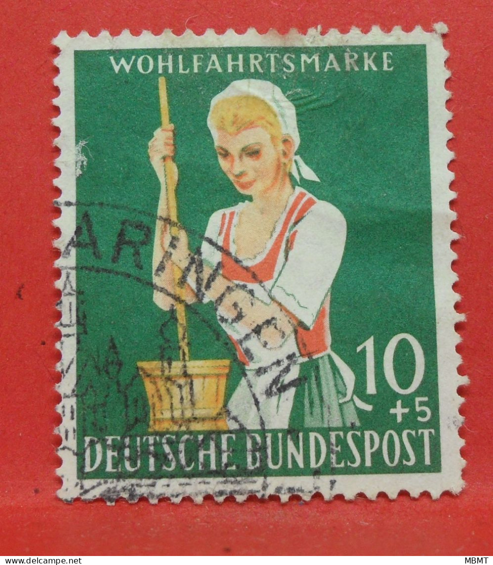 N°188 - 10+5 Pfennig - Année 1958 - Timbre Oblitéré Allemagne Bundespost - - Gebraucht