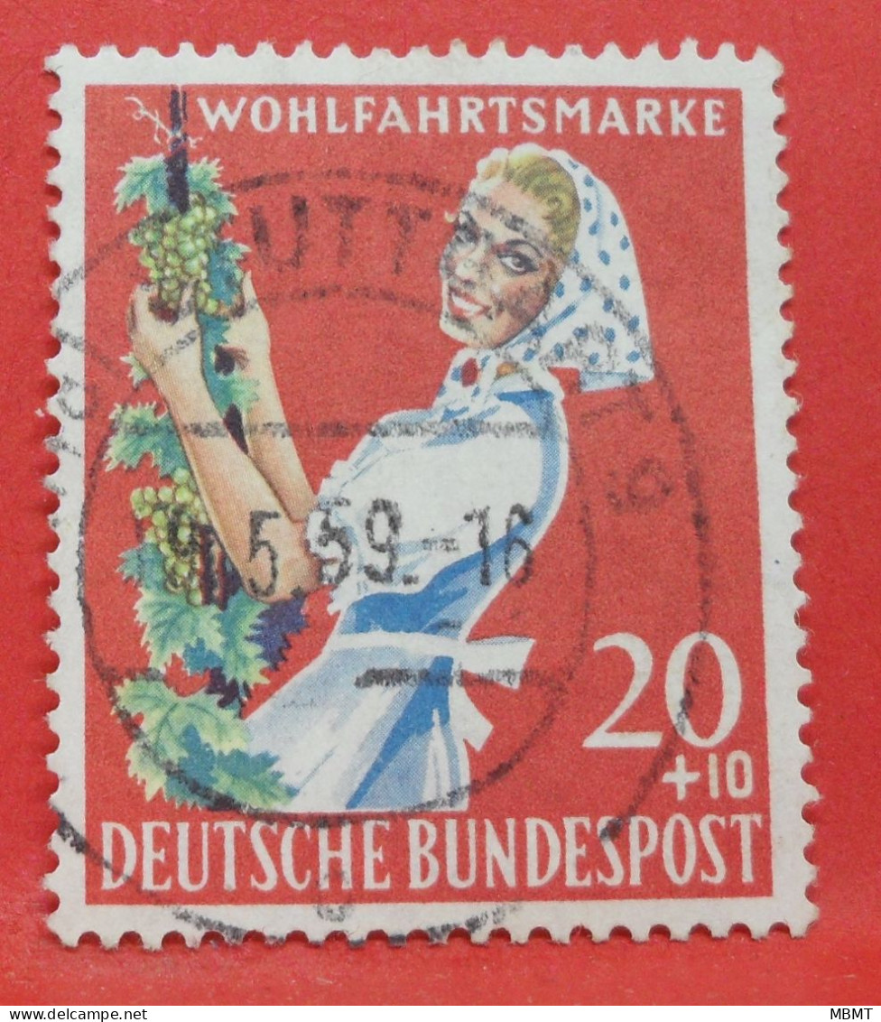 N°189 - 20+10 Pfennig - Année 1958 - Timbre Oblitéré Allemagne Bundespost - - Gebraucht