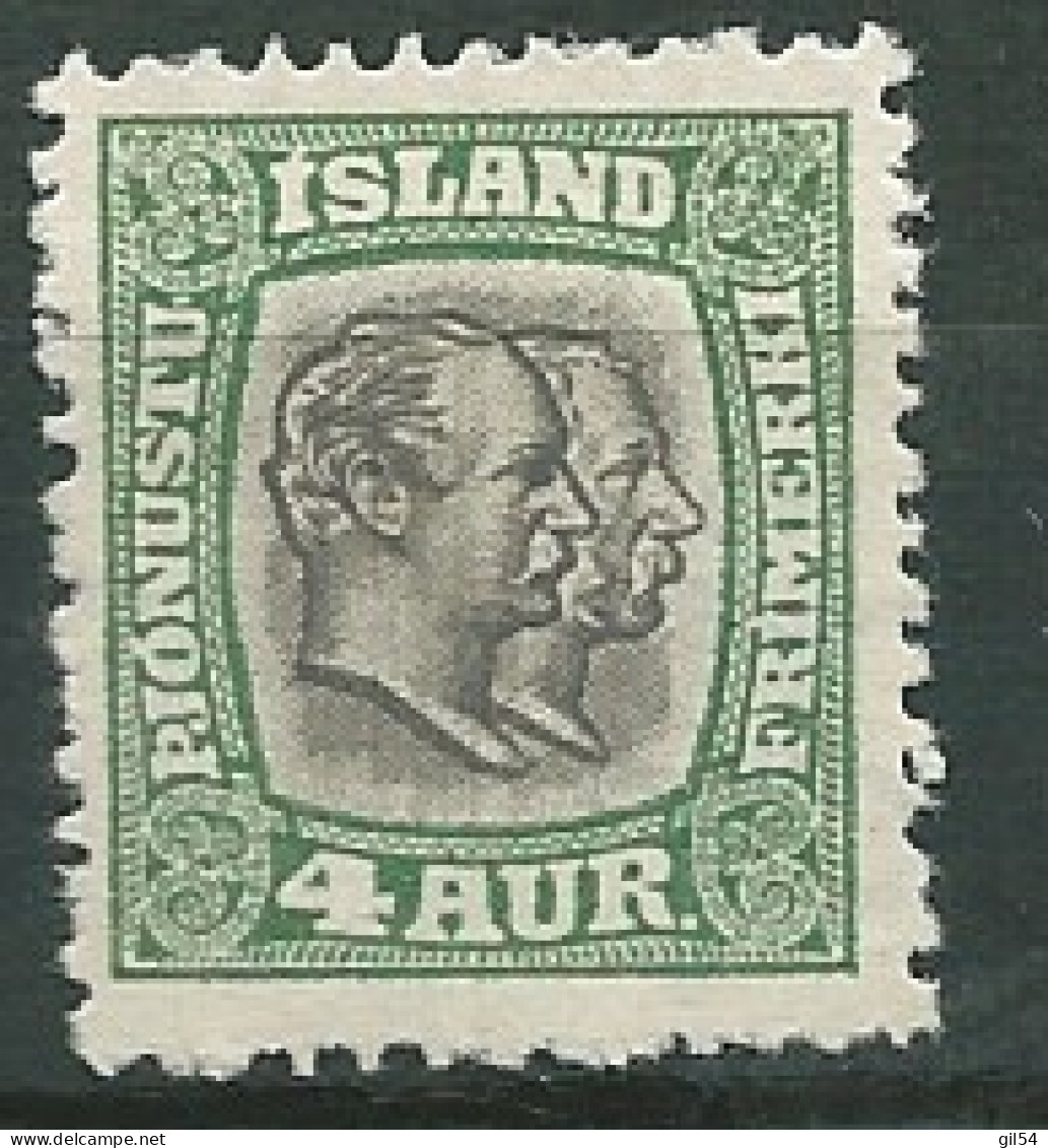 Islande  - Yvert N°   25 (*)    -- Ae 22905 - Servizio