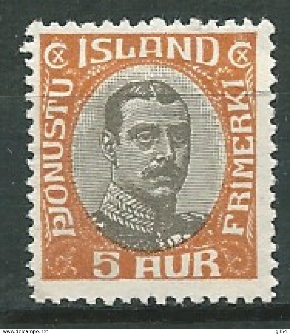 Islande  - Yvert N°   35 (*)    -- Ae 22906 - Servizio