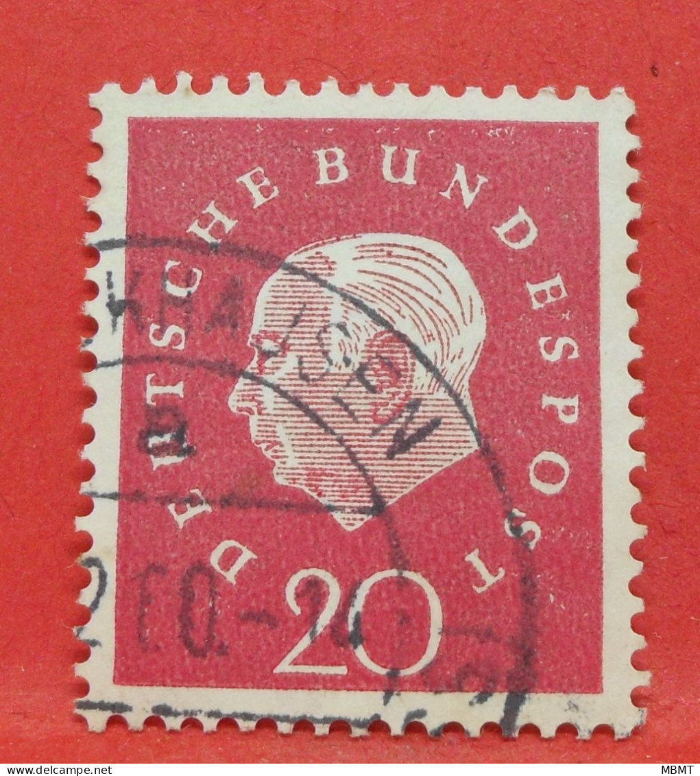 N°194 - 20 Pfennig - Année 1959 - Timbre Oblitéré Allemagne Bundespost - - Gebraucht