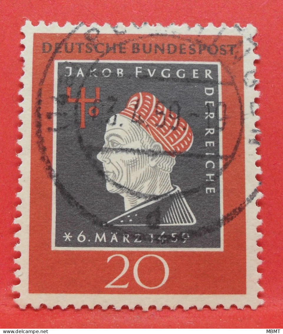 N°197 - 20 Pfennig - Année 1959 - Timbre Oblitéré Allemagne Bundespost - - Gebraucht