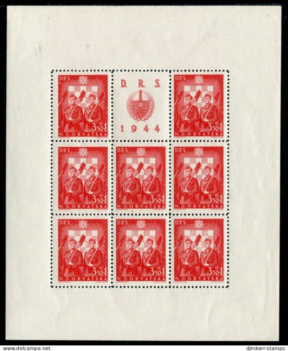 CROATIA 1944 Labour Service Sheetlets (mixed Perforations) MNH / **.  Michel 162-65 Kb - Croatie