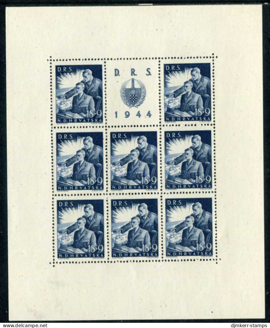 CROATIA 1944 Labour Service Sheetlets (mixed Perforations) MNH / **.  Michel 162-65 Kb - Croatie