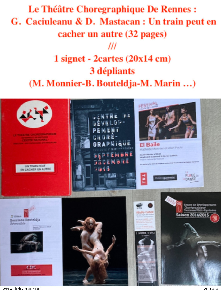 DANSE : 2 Revues (Autrement & Le Courrier De L’Unesco) / 5 Encarts Parus Dans Libération / Plaquette 14 P. (Inrockuptibl - Wholesale, Bulk Lots