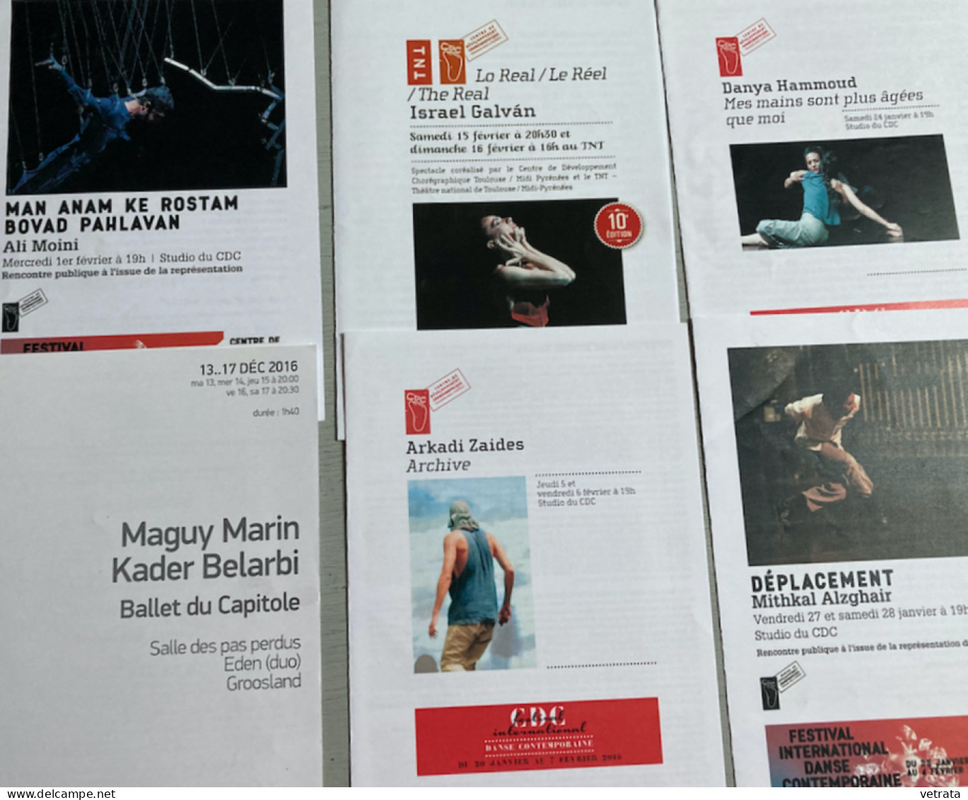 DANSE : 2 revues (Autrement & Le Courrier de l’Unesco) / 5 encarts parus dans Libération / Plaquette 14 P. (Inrockuptibl