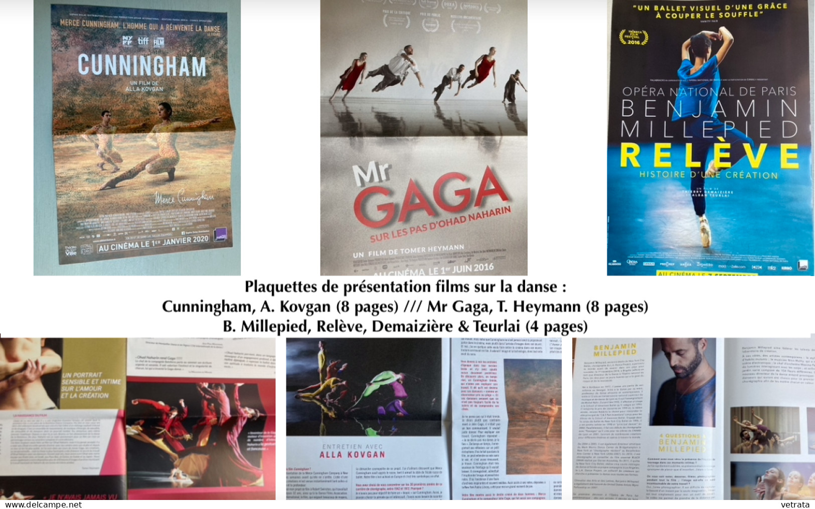 DANSE : 2 revues (Autrement & Le Courrier de l’Unesco) / 5 encarts parus dans Libération / Plaquette 14 P. (Inrockuptibl