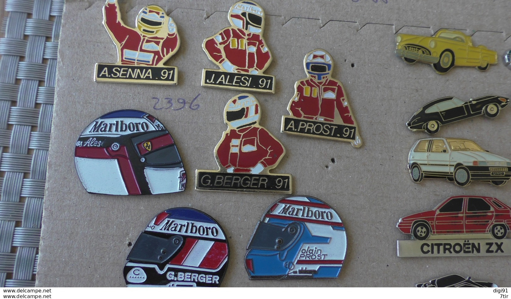 LOT 7 PIN'S FORMULE 1 ALESI PROST BERGER SENNA - Car Racing - F1