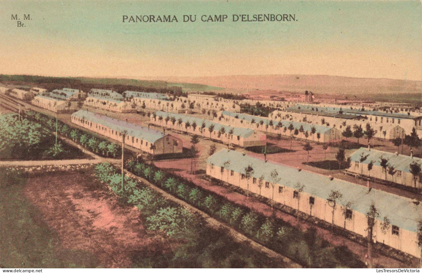 BELGIQUE - Panorama Du Camp D'Elsenborn - Colorisé - Carte Postale Ancienne - Elsenborn (Kamp)