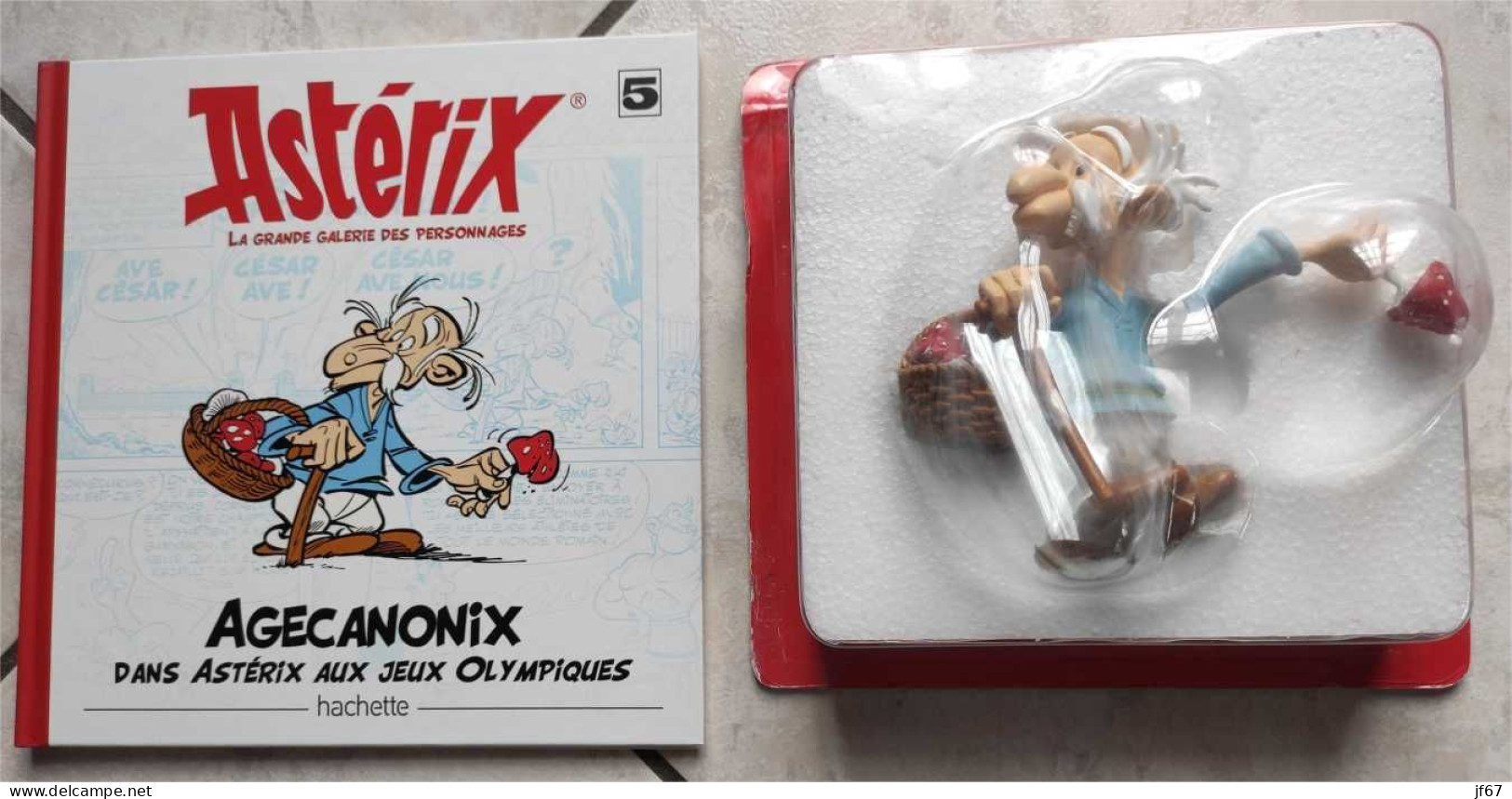 Figurine Agecanonix La Grande Galerie Des Personnages (bras Cassé) - Asterix & Obelix