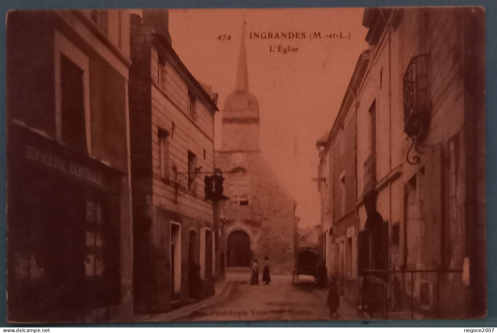 Ingrandes :   L'église 1907  ( Beau Plan ) - Ingrandes