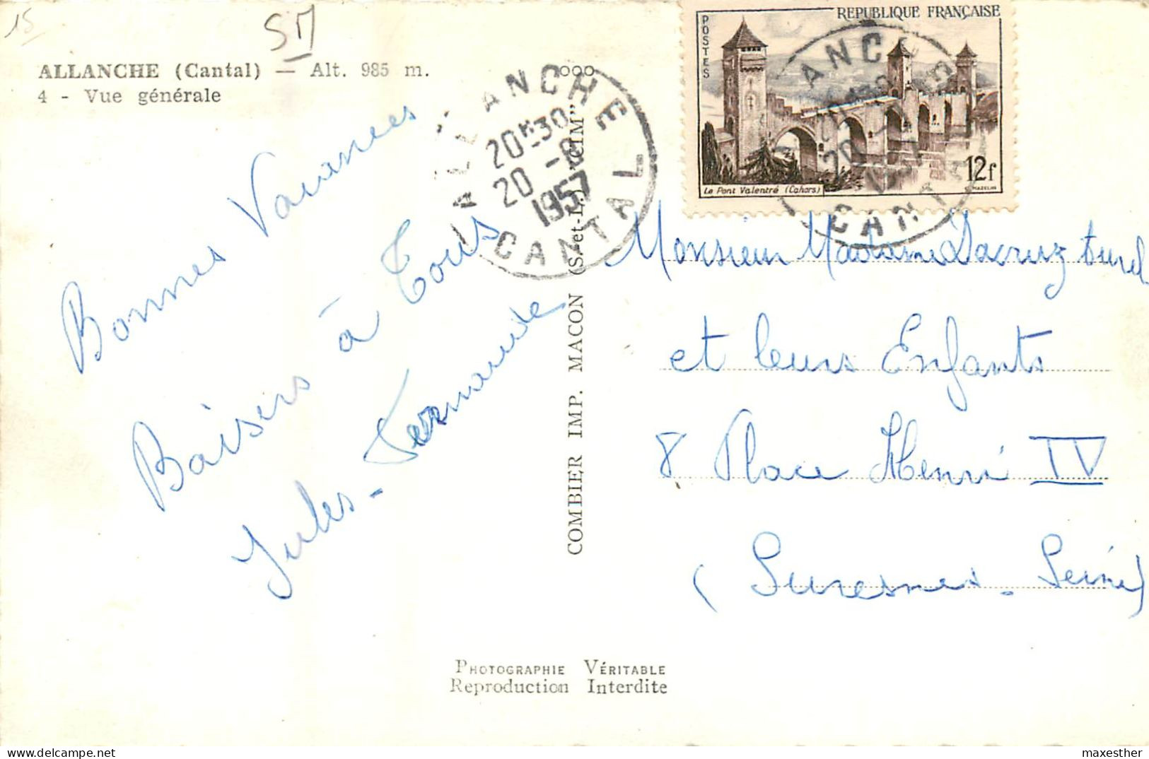 ALLANCHE Vue Générale - SM - Allanche