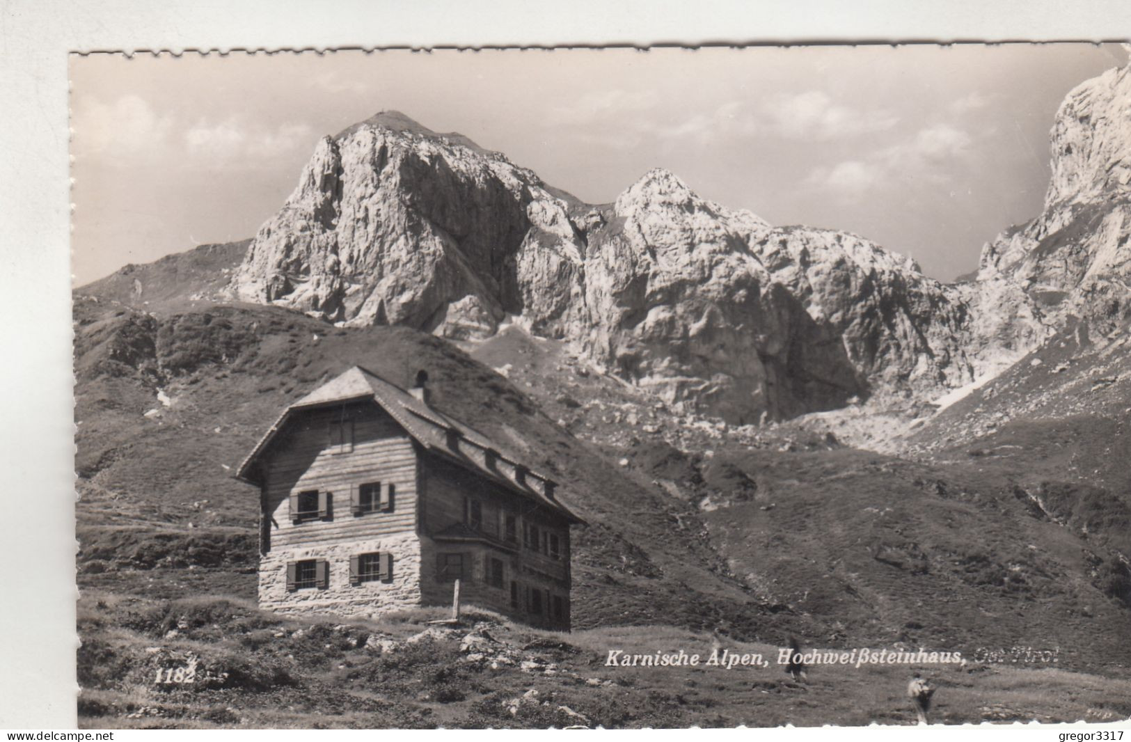 D2111) HOCHWEIßSTEINHAUS - Karnische Alpen - ALT!  Gel. St. Lorenzen Lesachtal - Lesachtal