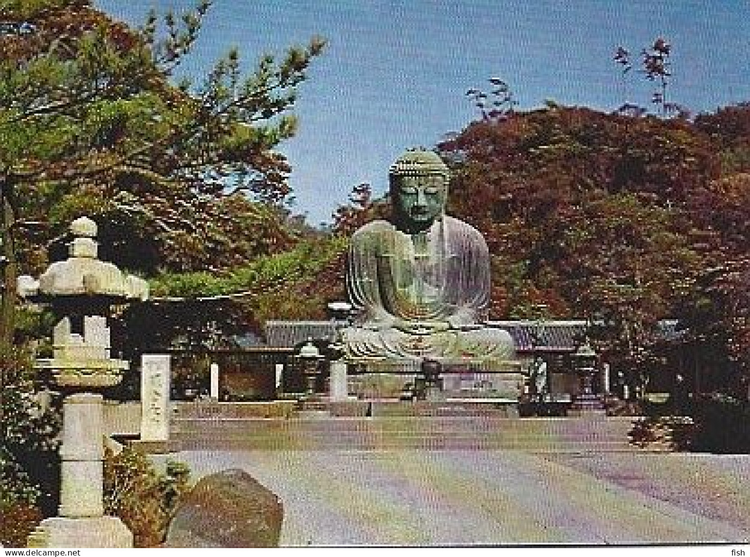 Japan & Marcofilia, Kamakura Daibutsu, Hakone A Lisboa 1967 (45603) - Buddhism