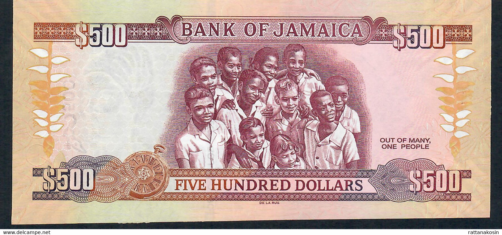 JAMAICA P91 500  DOLLARS 2012  #WW COMMEMORATIVE  UNC. - Jamaica