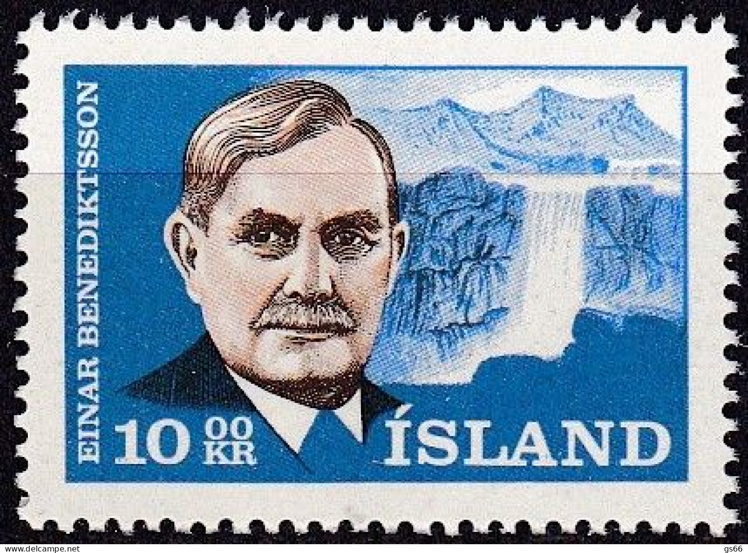 Island, 1965, 397, MNH **, 25. Todestag Von Einar Benediktsson. - Neufs