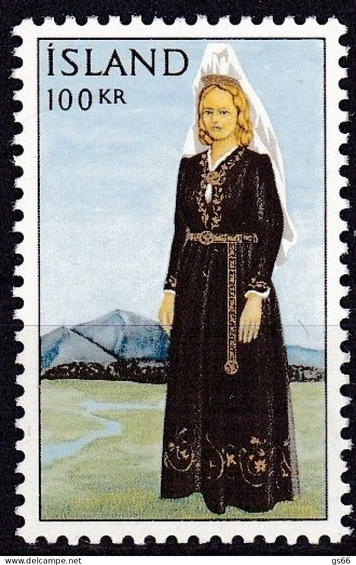 Island, 1965 398, MNH **, Isländische Nationaltracht. - Unused Stamps