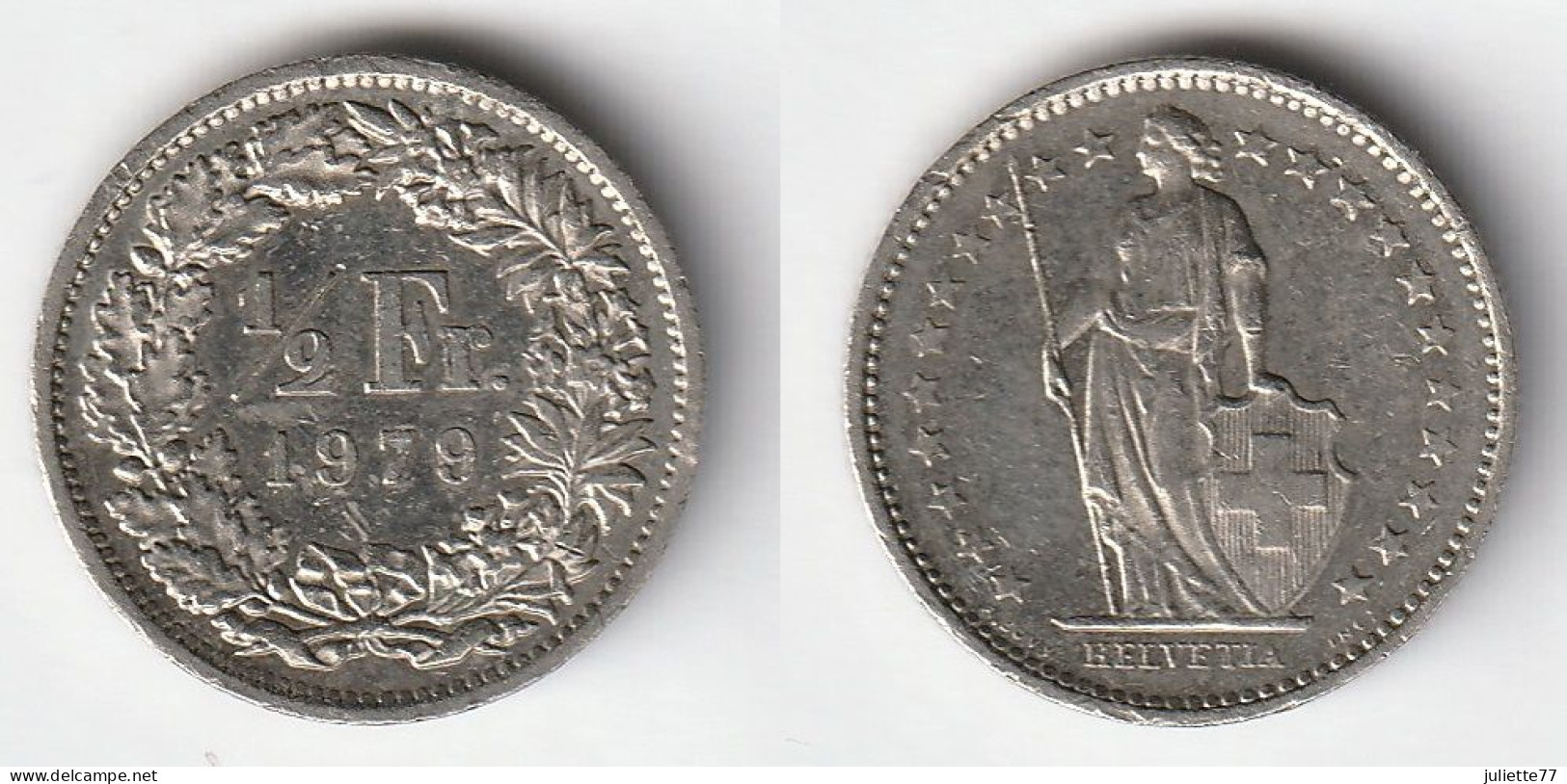 SUISSE - 1/2 Franc 1979 - Autres & Non Classés