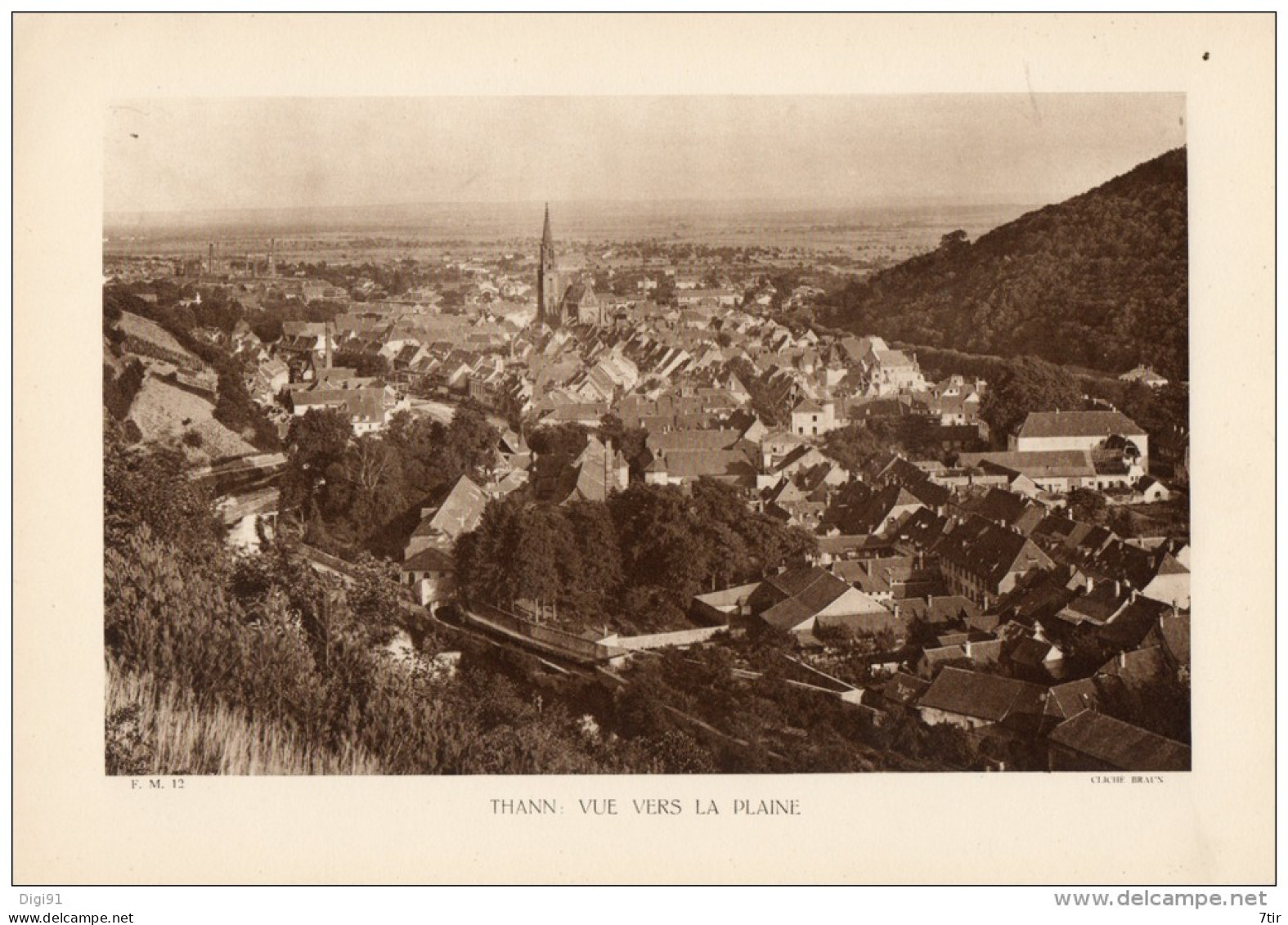 THANN   VUE VERS LA PLAINE - Andere Pläne