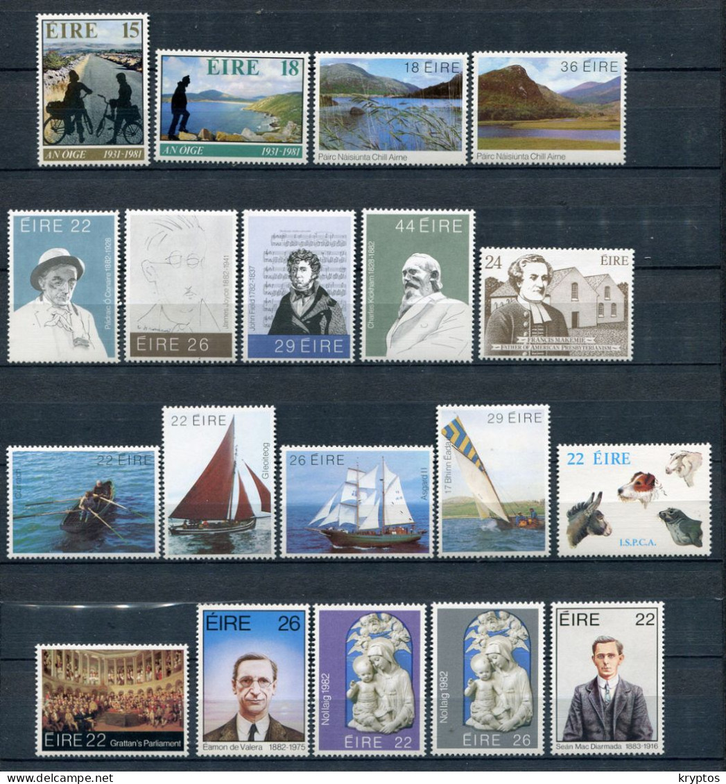 Ireland 1981-83. A Selection Of 25 Stamps. ALL MINT - Verzamelingen & Reeksen