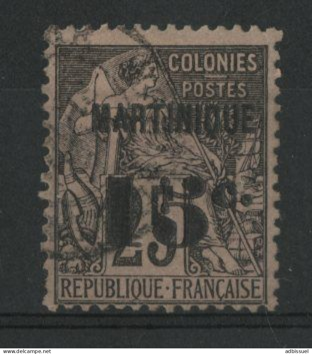 MARTINIQUE N° 17 "15 C." Sur 25 Ct Noir Sur Rose Cote 30 € Oblitéré Voir Suite - Usati