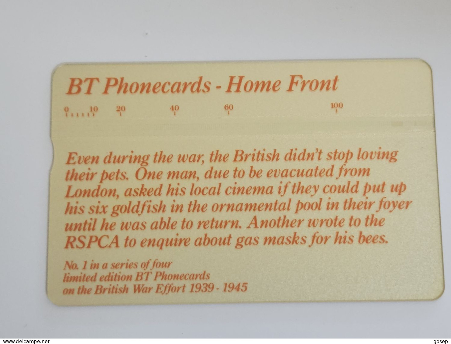 United Kingdom-(BTI127)-HOME FRONT-(1)-RING-(134)(10units)(510D)(tirage-4.000)(price Cataloge-6.00£-mint) - BT Emissioni Interne