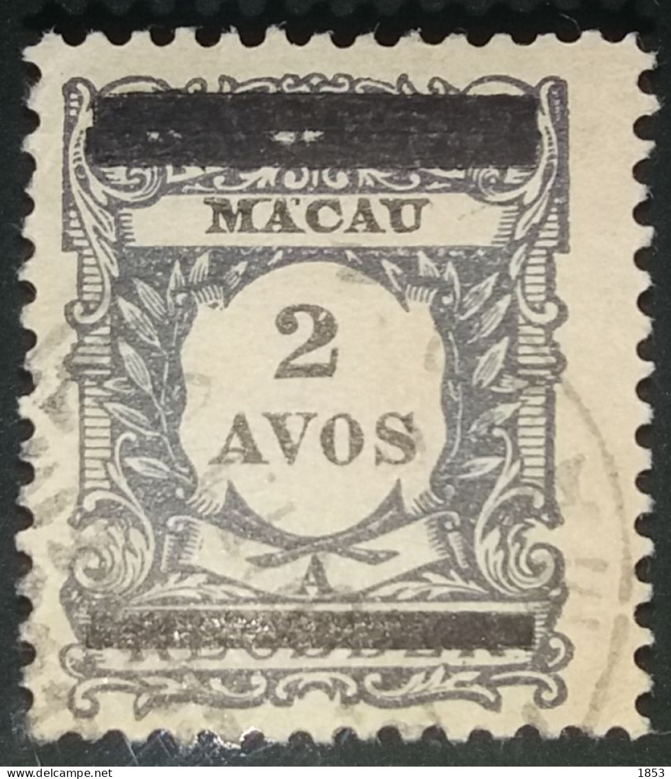 MACAU - 1910 - SELOS DE PORTEADO, COM SOBRECARGA - CE143 - USADO - Gebraucht