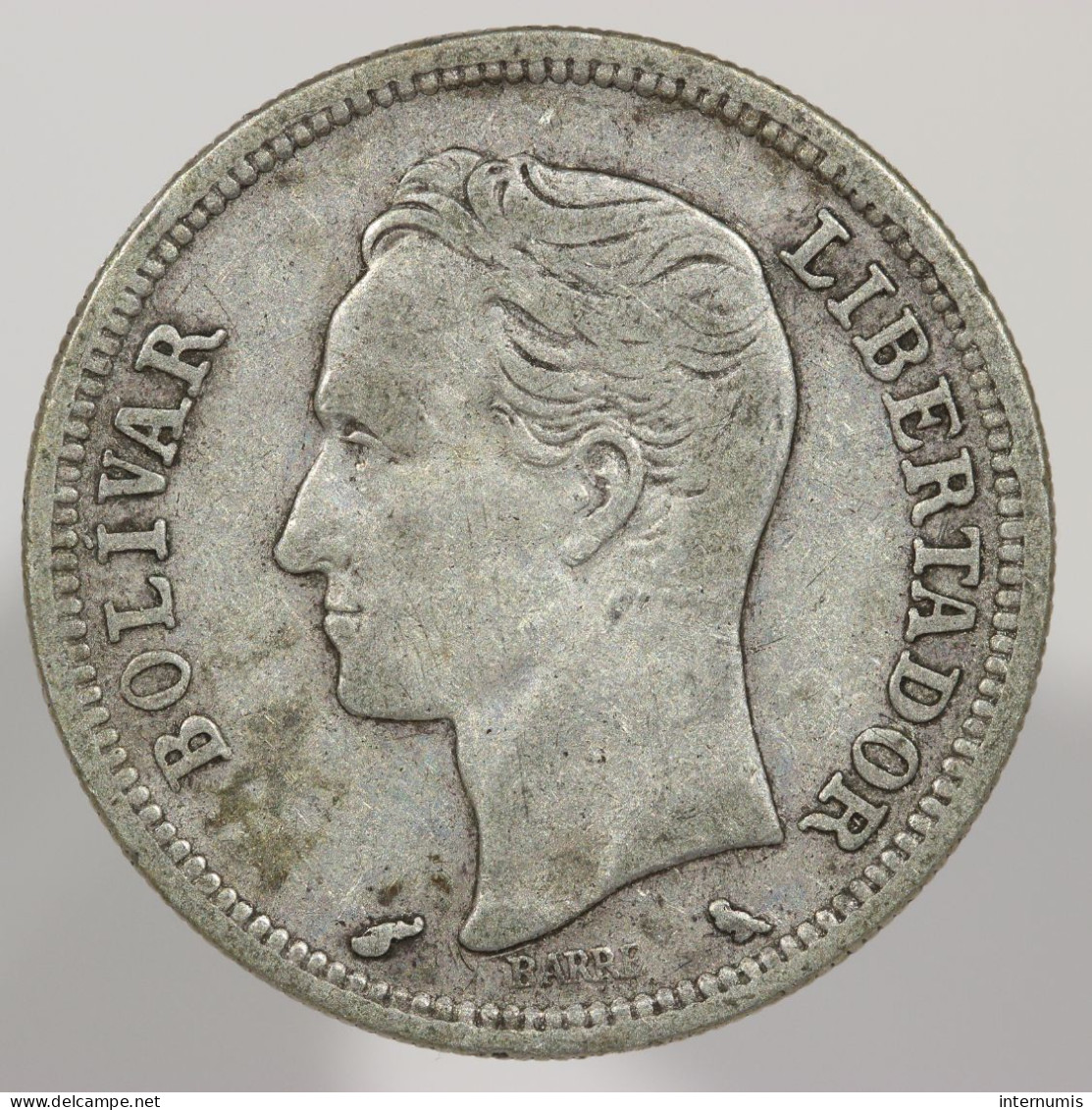 Venezuela, 1 Bolivar, 1960, Argent (Silver), TTB (EF), (KM#) Y.37a - Venezuela