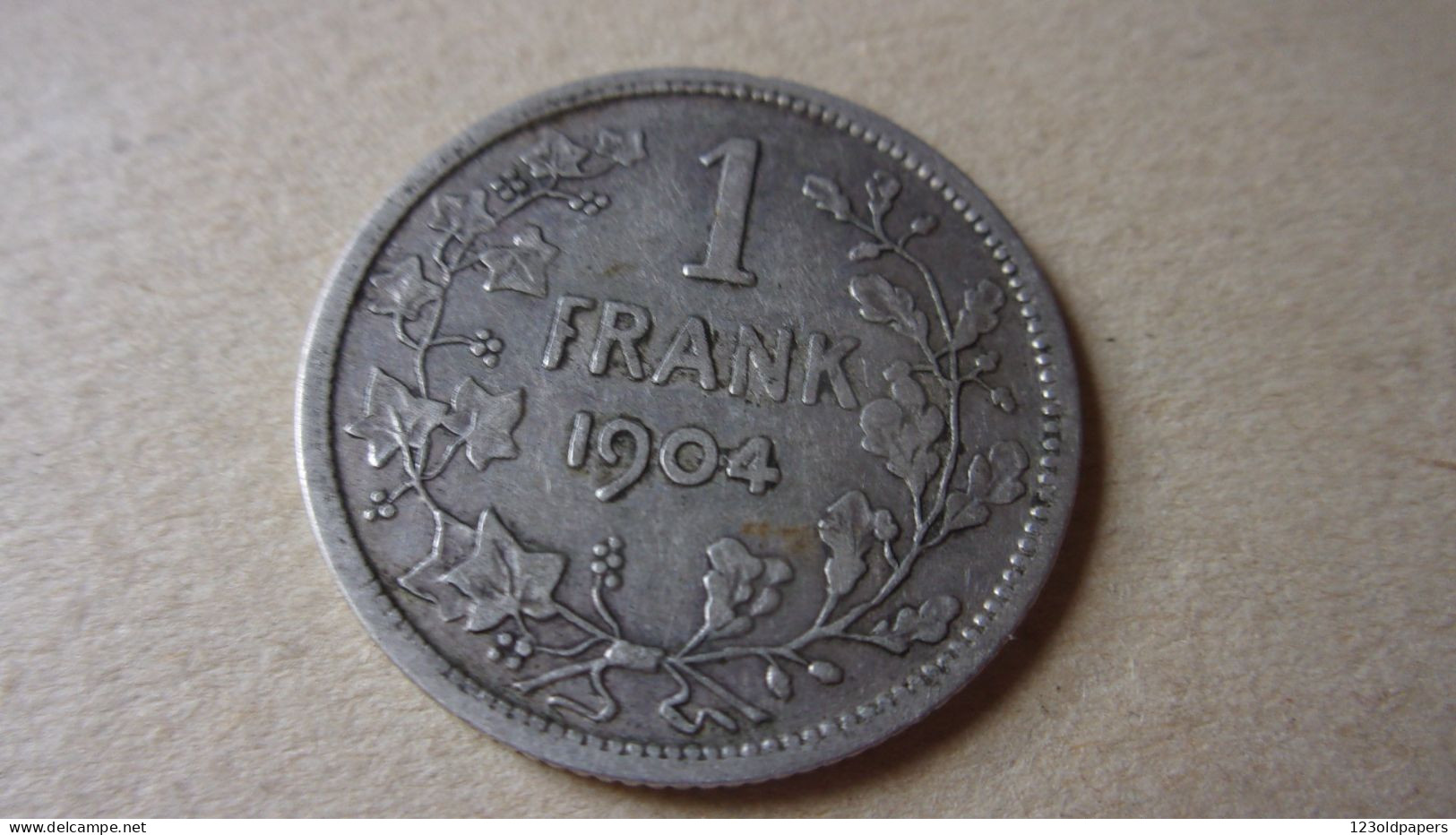 1 FRANK 1904 TTB+ "DER BELGEN" ARGENT - 1 Franc
