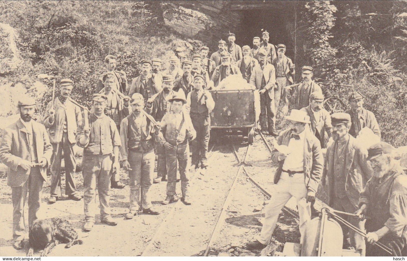 4902 98 Ganllwyd, The Gold Miners Of Ganllwyd, Near Dolgellau. (reproduction) - Merionethshire