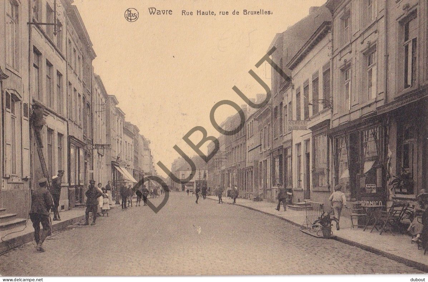 Postkaart/Carte Postale - Waver - Rue Haute, Rue De Bruxelles  (C4637) - Wavre