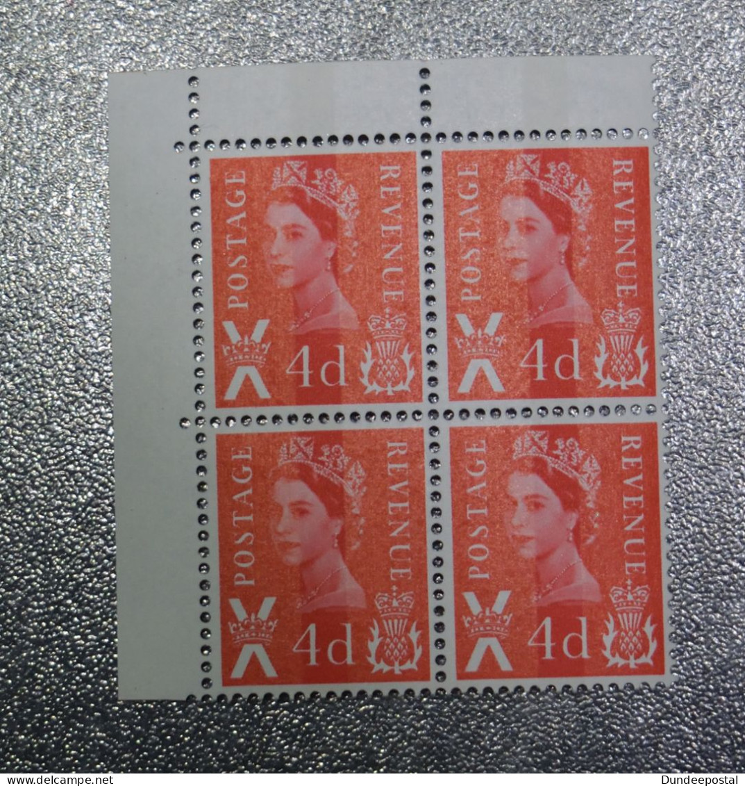 GB   STAMPS Scotland  Blocks 4 Marginal   1968 SGS10  CB    MNH   N ~~L@@K~~ - Scotland