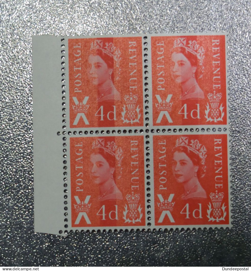 GB   STAMPS Scotland  Blocks 4 Marginal   1968 SGS10  CB    MNH   M ~~L@@K~~ - Scotland