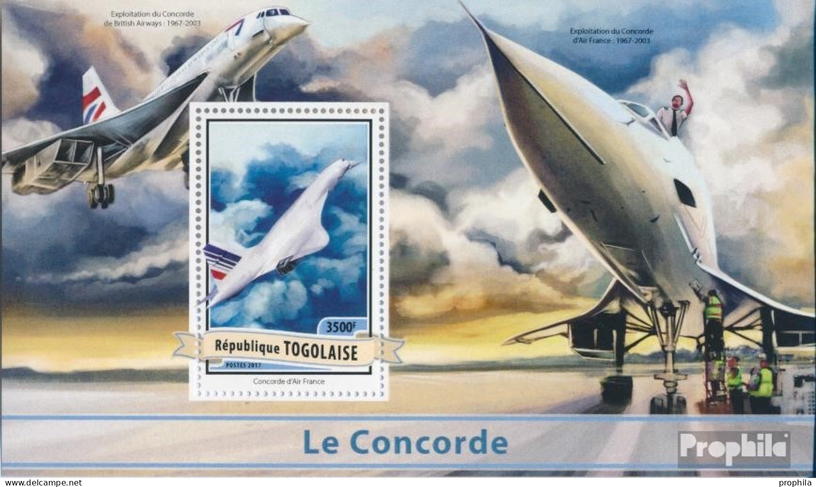 Togo Block 1412 (kompl. Ausgabe) Postfrisch 2017 Concorde - Togo (1960-...)