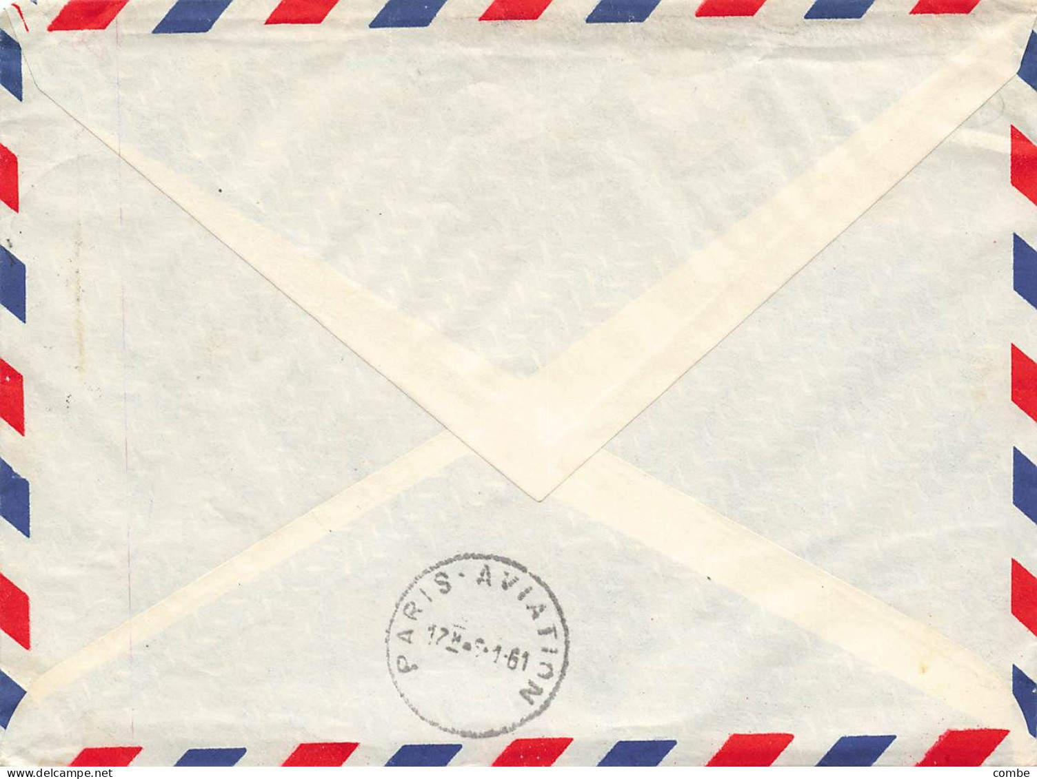 LETTRE. COVER. JAPAN. AIR-MAIL TO FRANCE. 1° JET TOKYO-PARIS VIA INDIA   /  2 - Briefe U. Dokumente