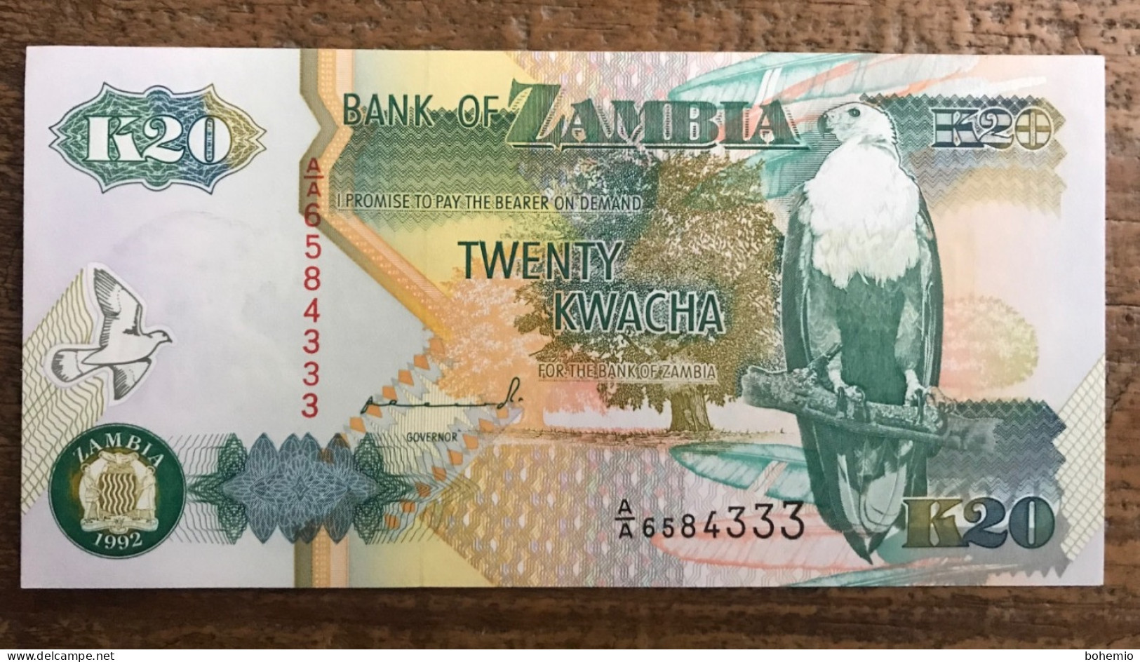 Zambia 20 Kwacha 1992 - Zambie