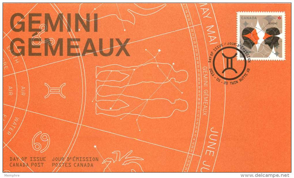 2011    Signs Of The  Zodiac: Gemini  Sc 2451  Single From Booklet - 2011-...