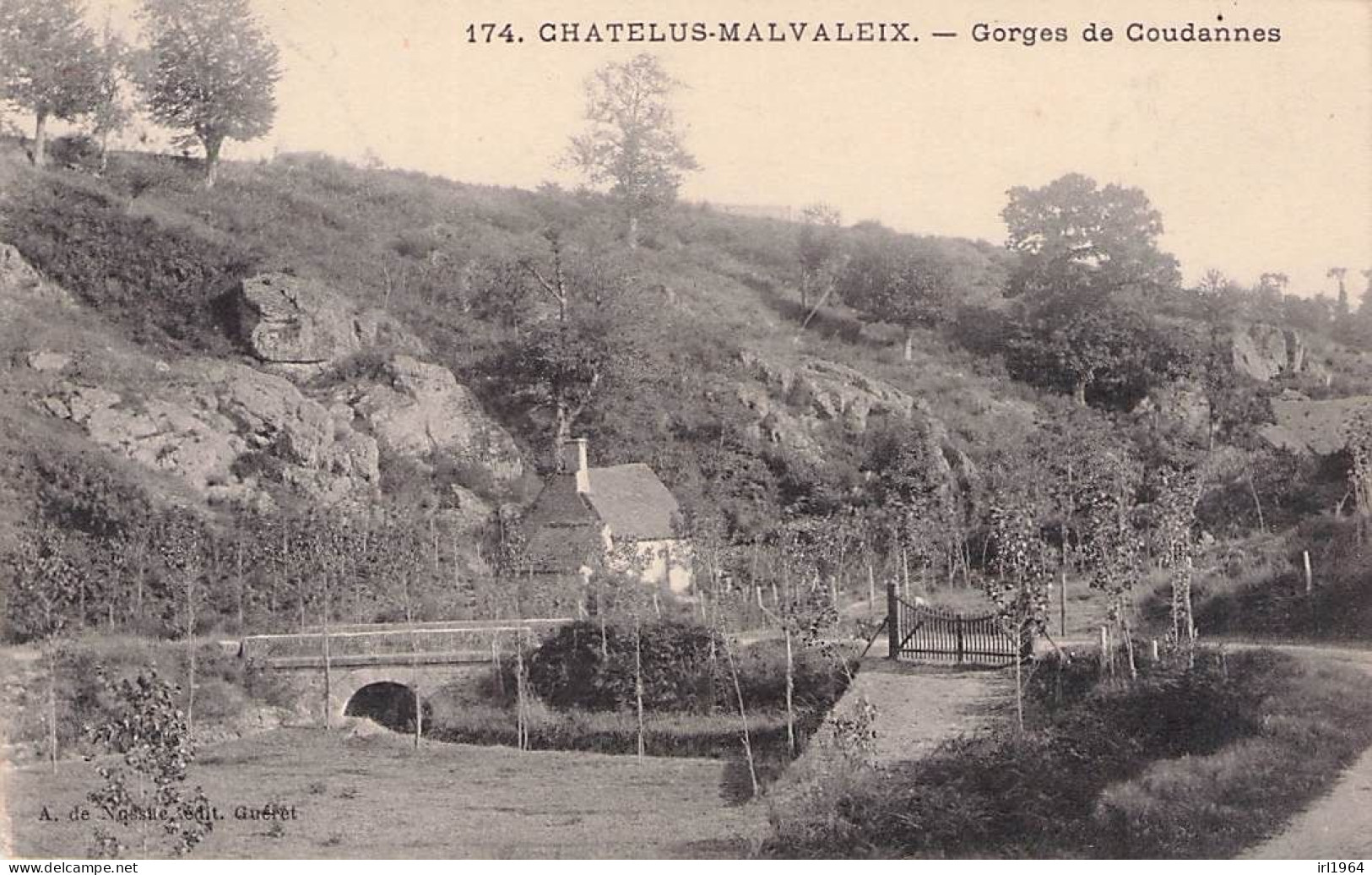 CHATELUS MALVALEIX GORGES DE COUDANNES 1910 - Chatelus Malvaleix