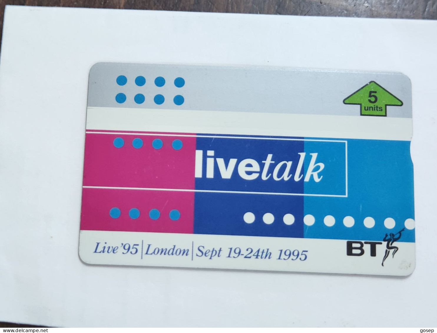 United Kingdom-(BTI148)-LIVETALK/live '95,london-(150)(5units)(505G63248)(tirage-5.000)(price Cataloge-50.00£-mint) - BT Edición Interna