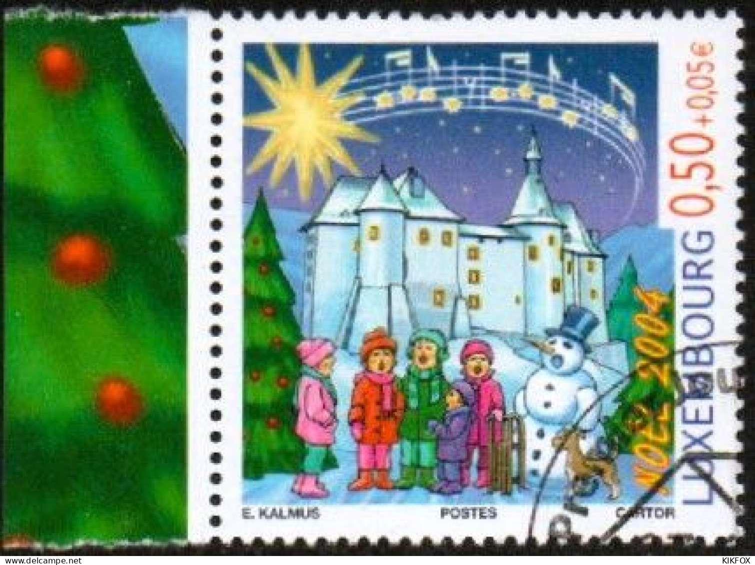 LUXEMBOURG, LUXEMBURG 2004, MI 1653 , WEIHNACHTEN, NOEL,  ESST GESTEMPELT, OBLITÉRÉ - Usati