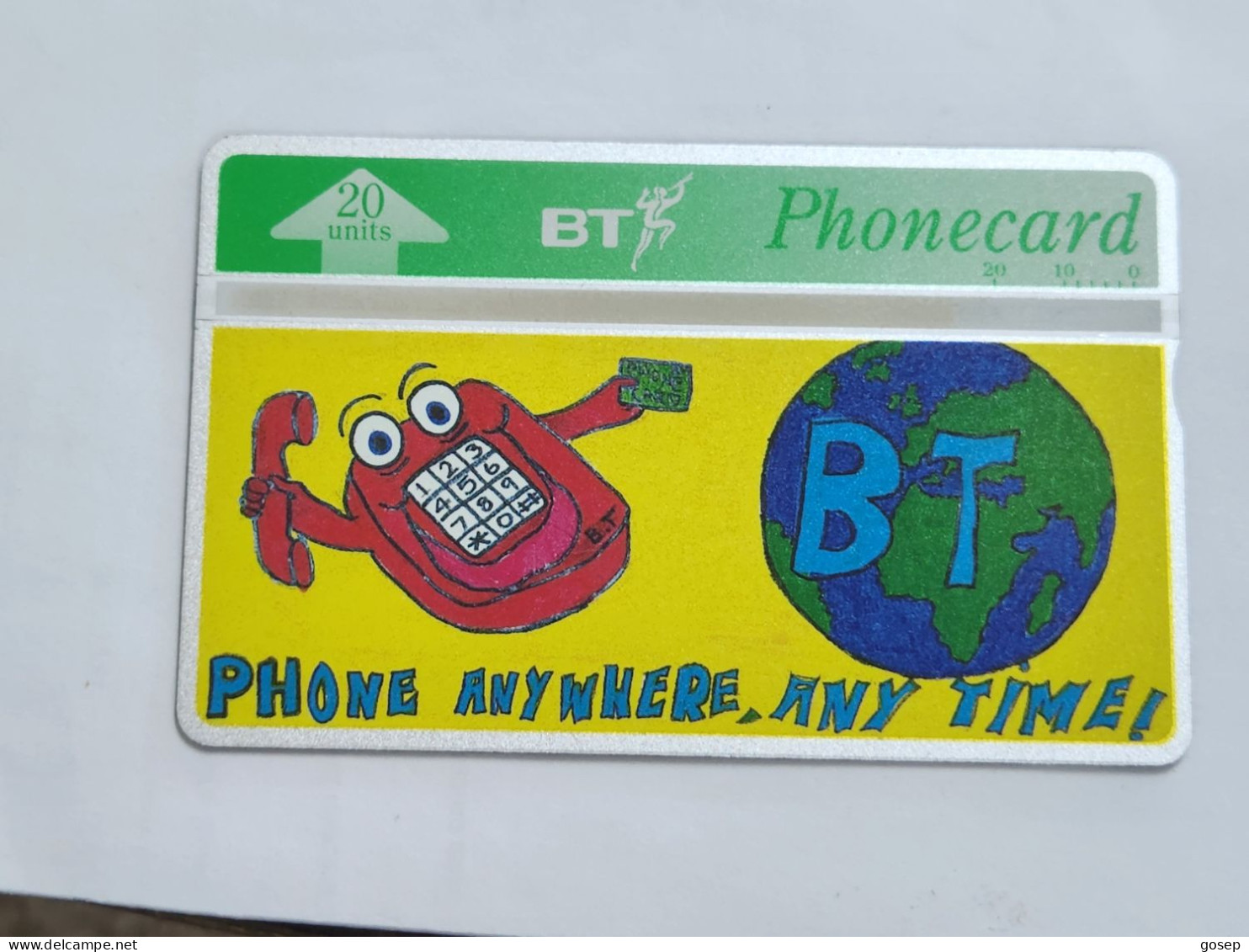 United Kingdom-(BTI152)-phone Anywhere Anytime-(153)(20units)(520H01355)(tirage-2.055)(price Cataloge-5.00£-mint) - BT Interne Uitgaven