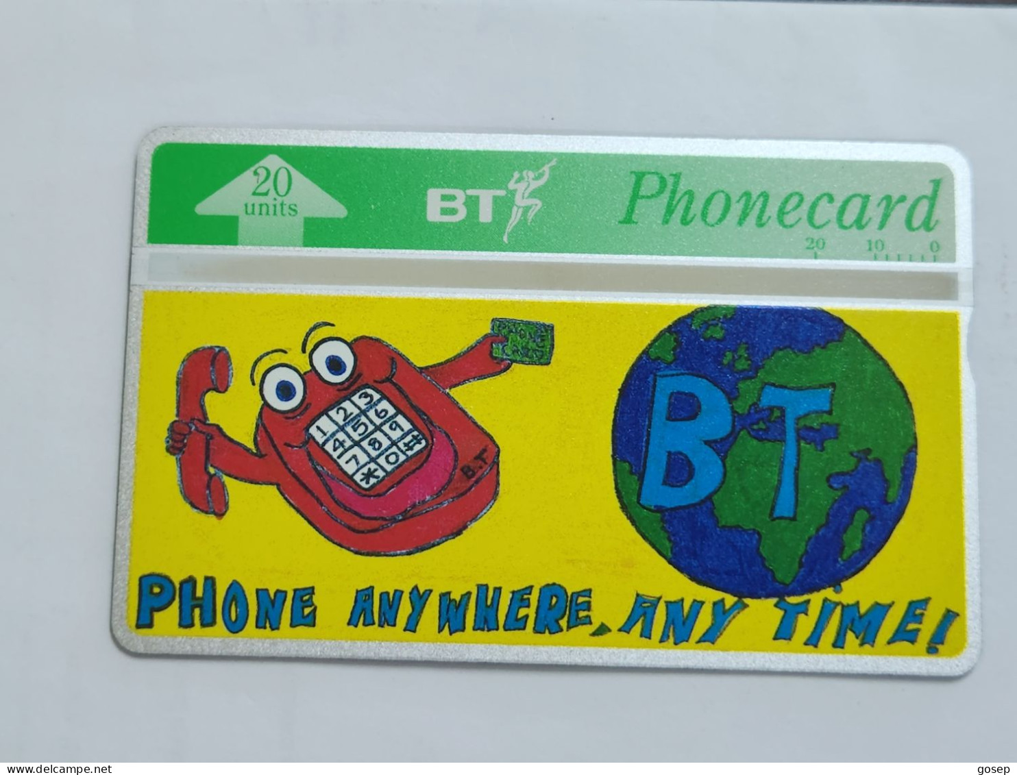 United Kingdom-(BTI152)-phone Anywhere Anytime-(154)(20units)(520H02128)(tirage-2.055)(price Cataloge-5.00£-mint) - BT Edición Interna