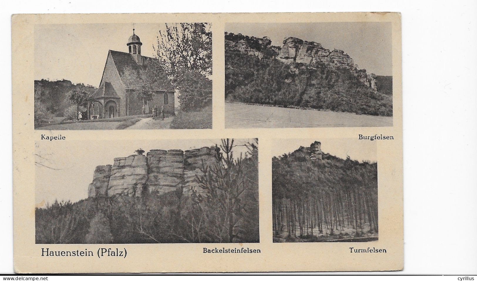 C P A - HAUENSTEIN - Kapelle-Burgfelsen-Backelsteinfelsen-Turmfelsen - Hauenstein