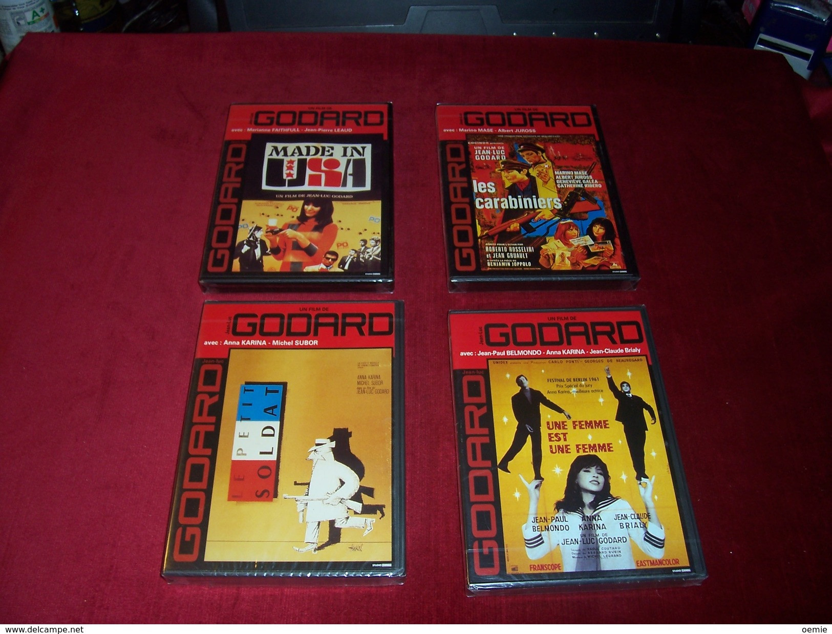 DVD   4 FILMS  DE JEAN LUC GODARD  ° NEUF  SOUS CELOPHANE °  REF 91 - Politie & Thriller