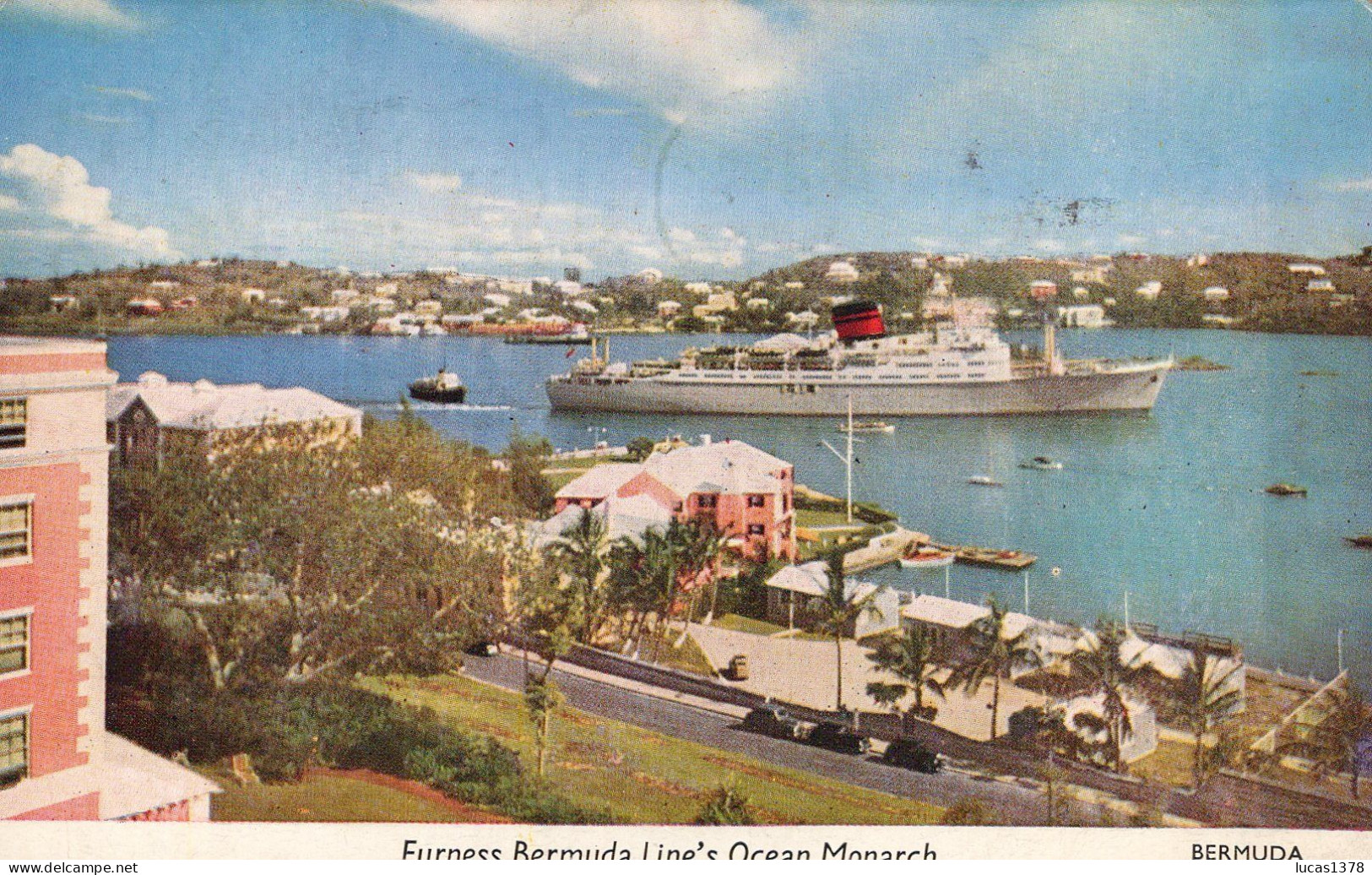 Bermuda - Furness Bermuda Line's Ocean Monarch / BEL AFFRANCHISSEMENT /  MARCOPHILIE - Bermuda