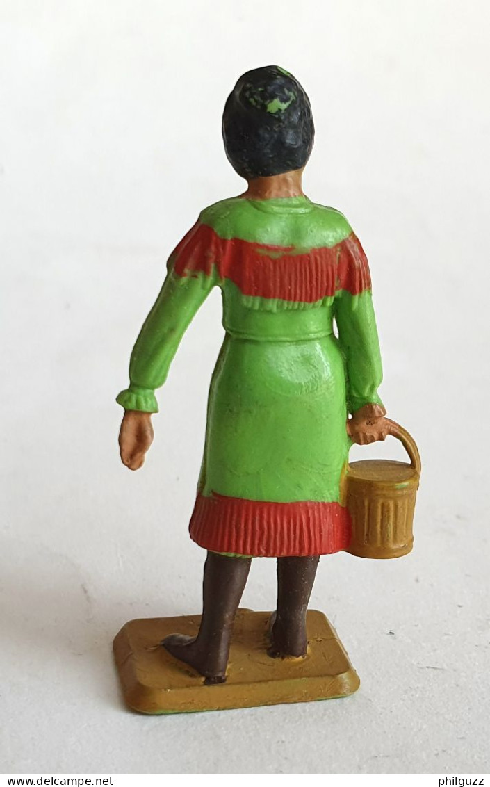 FIGURINE STARLUX  1969 INDIEN 5163 - FEMME FAR WEST SCEAU D'EAU Indienne (2) - Starlux