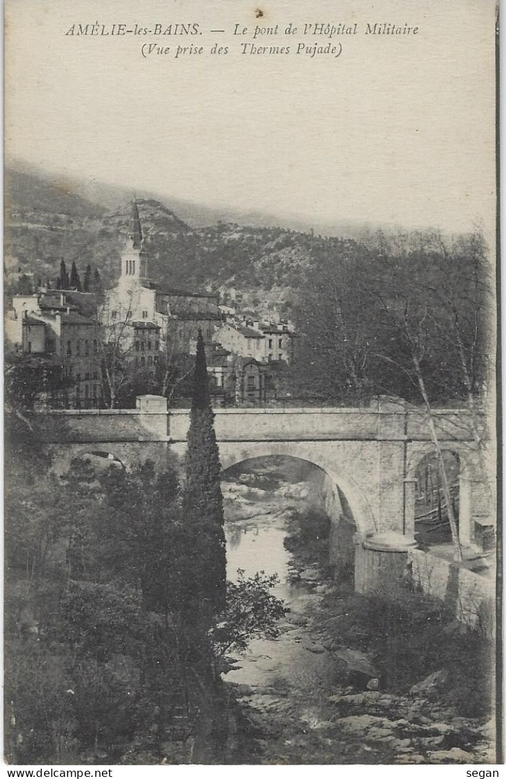 AMELIE LES BAINS   LE PONT DE  L'HOPITAL - Amélie-les-Bains-Palalda