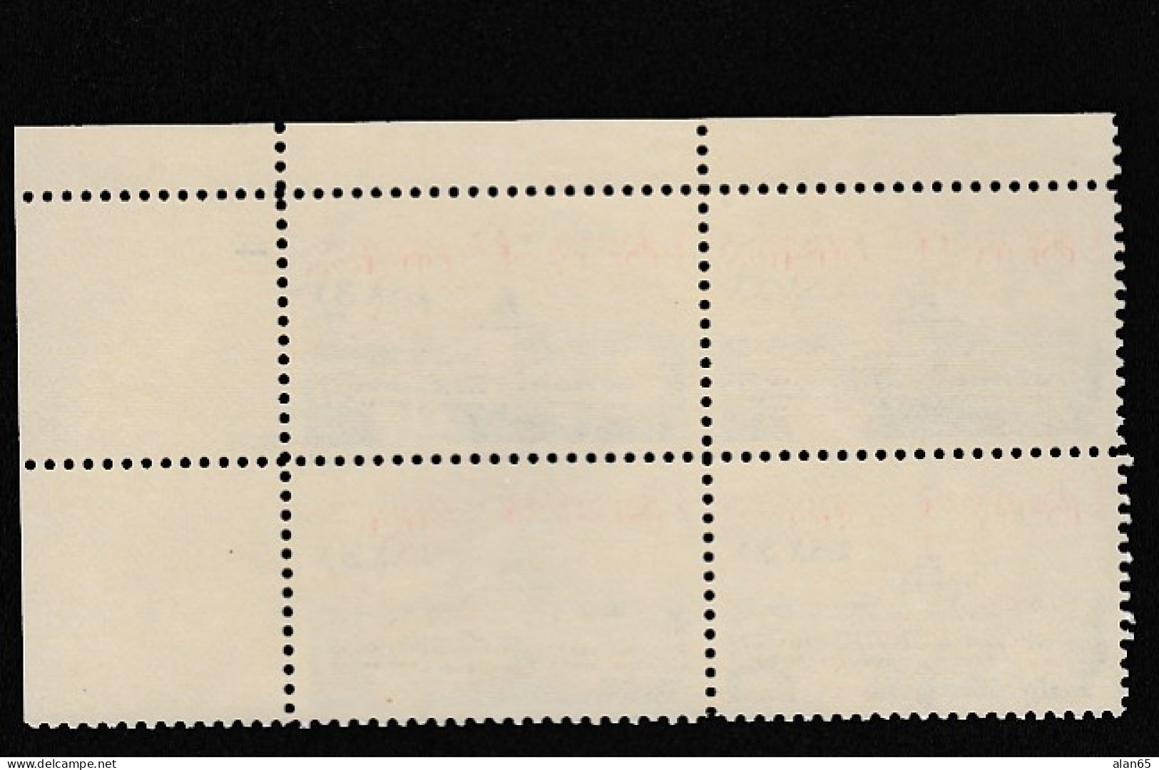 Sc#2004, Plate # Block Of 4 20-cent, US Library Of Congress, US Postage Stamps - Números De Placas